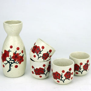 Japanese Sakura Cherry Ceramic Sake Set-Kawaii Dream