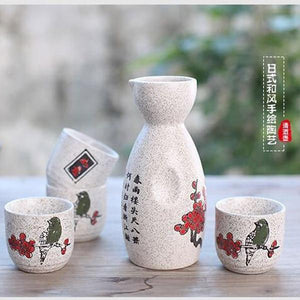 Japanese Sakura Cherry Ceramic Sake Set-Kawaii Dream