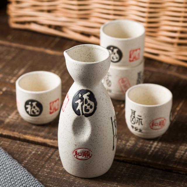 Japanese Sakura Cherry Ceramic Sake Set-Kawaii Dream