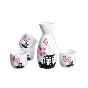 Japanese Sakura Cherry Ceramic Sake Set-Kawaii Dream