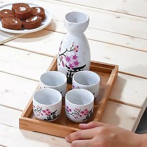 Japanese Sakura Cherry Ceramic Sake Set-Kawaii Dream