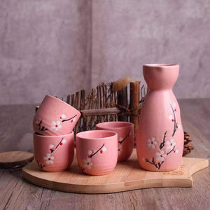 Japanese Sakura Cherry Ceramic Sake Set-Kawaii Dream