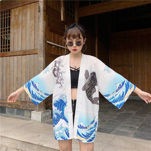 Japanese Women Kimono Day and Night Koi-Kawaii Dream