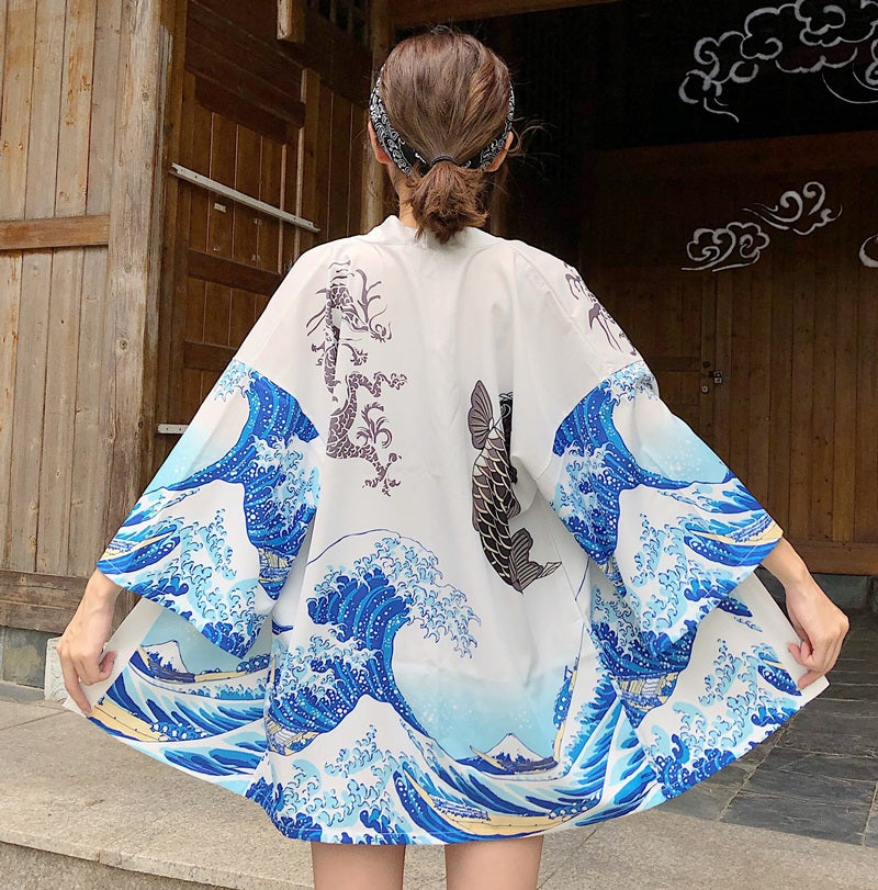 Japanese Women Kimono Day and Night Koi-Kawaii Dream
