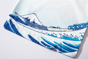 Japanese Women Kimono Great Waves-Kawaii Dream