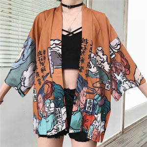 Japanese Women Kimono Mystic World-Kawaii Dream