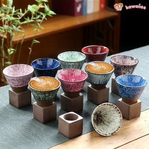 Japanese-theme Ceramic Kiln Cone 200ml Tea Cup-Kawaii Dream