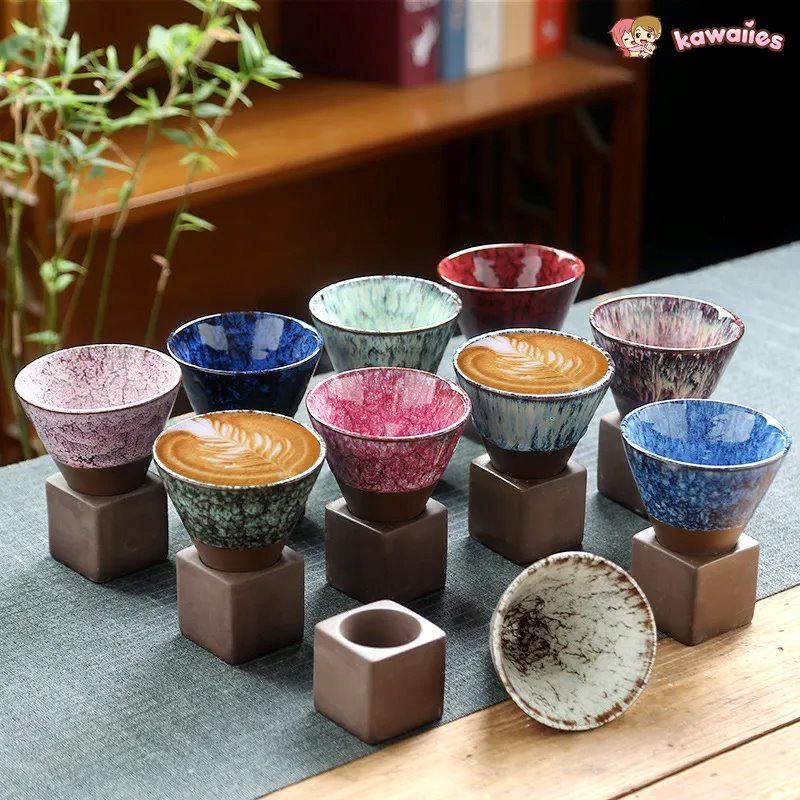 Japanese-theme Ceramic Kiln Cone 200ml Tea Cup-Kawaii Dream