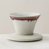 Japanese-theme Ceramic Kiln Cone-Shaped 100ml Tea Cup with Plate-Kawaii Dream