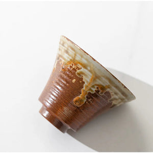 Japanese-theme Ceramic Kiln Cone-Shaped 100ml Tea Cup with Plate-Kawaii Dream