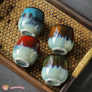 Japanese-theme Ceramic Kiln Round 80ml Tea Cup-Kawaii Dream