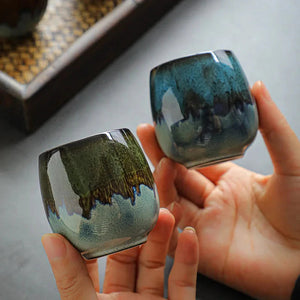 Japanese-theme Ceramic Kiln Round 80ml Tea Cup-Kawaii Dream