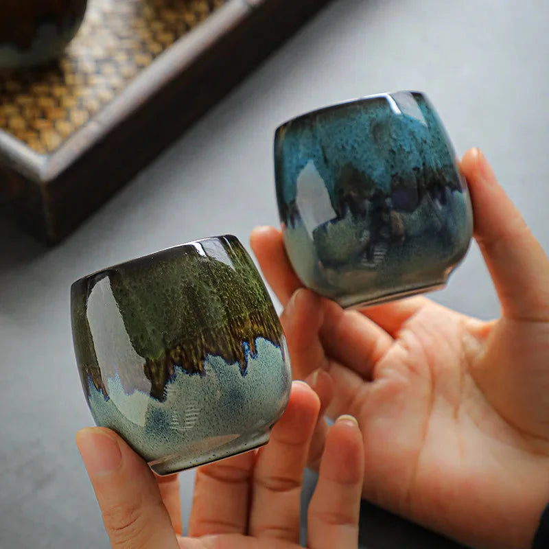 Japanese-theme Ceramic Kiln Round 80ml Tea Cup-Kawaii Dream