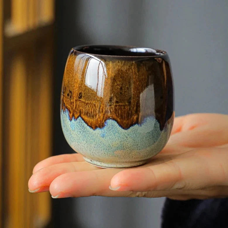 Japanese-theme Ceramic Kiln Round 80ml Tea Cup-Kawaii Dream