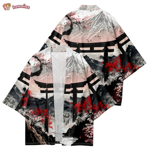 Japanese-theme Dawn Shrine Unisex Kimono-Kawaii Dream