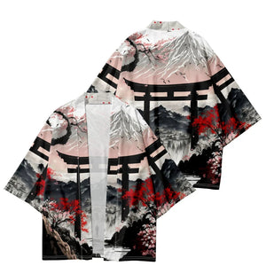 Japanese-theme Dawn Shrine Unisex Kimono-Kawaii Dream