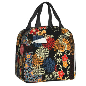 Japanese-theme Floral Insulated Lunch Bag Collection-Kawaii Dream