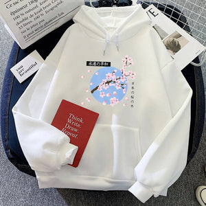 Japanese-themed Cherry Blossom Blue Sky Unisex Hoodie-Kawaii Dream