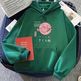 Japanese-themed Cherry Blossom Pink Sun Unisex Hoodie-Kawaii Dream