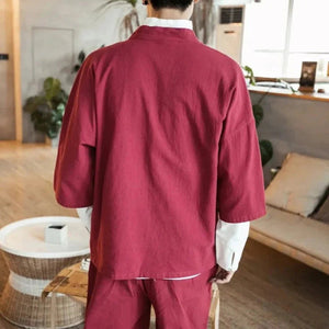 Japanese-themed Couple Crane Men's Yukata Kimono Jacket-Kawaii Dream