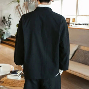 Japanese-themed Couple Crane Men's Yukata Kimono Jacket-Kawaii Dream
