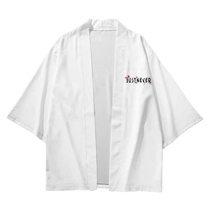 Japanese-themed Crane Mountains Two-Piece Kimono Top & Shorts Sets-Kawaii Dream