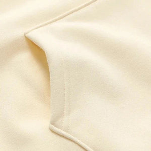 Japanese-themed Cream Pink Sakura Two-Tone Hoodie-Kawaii Dream