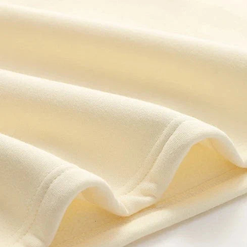 Japanese-themed Cream Pink Sakura Two-Tone Hoodie-Kawaii Dream