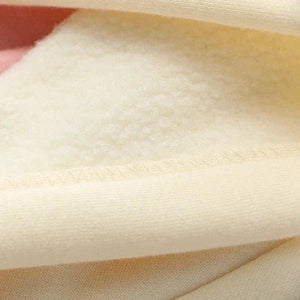 Japanese-themed Cream Pink Sakura Two-Tone Hoodie-Kawaii Dream