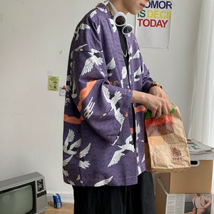 Japanese-themed Dragon Crane Male Yukata Collection-Kawaii Dream