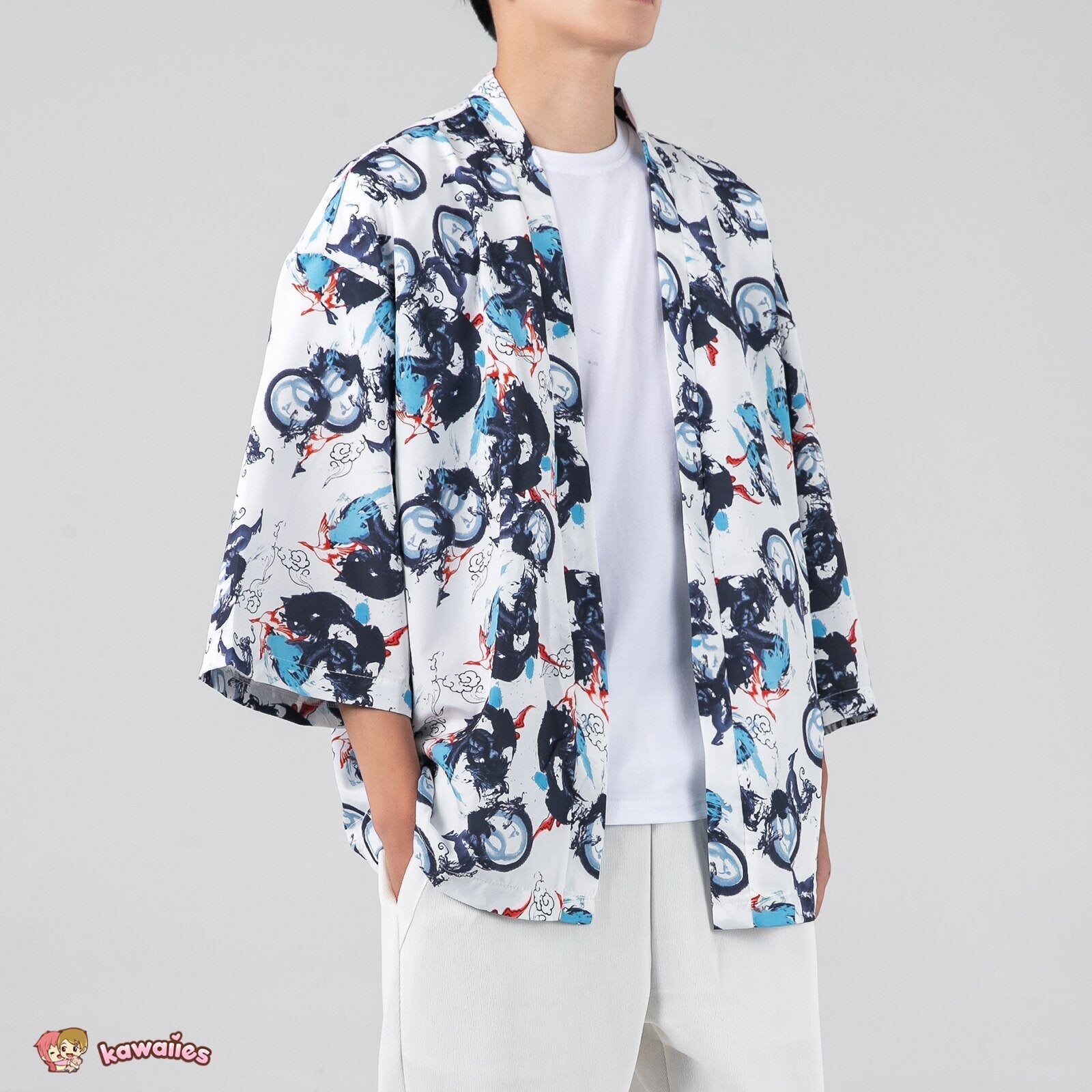 Japanese-themed Dragon Crane Male Yukata Collection-Kawaii Dream