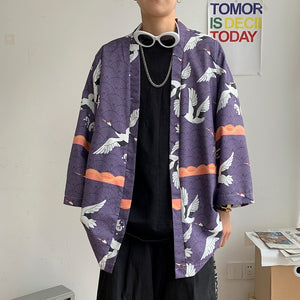 Japanese-themed Dragon Crane Male Yukata Collection-Kawaii Dream