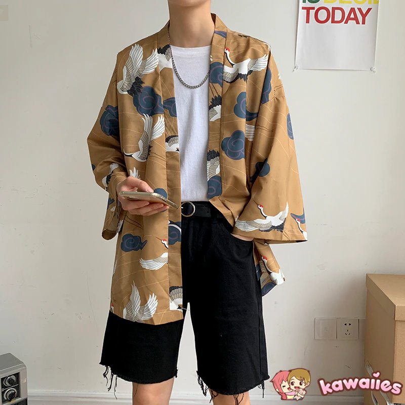 Japanese-themed Dragon Crane Male Yukata Collection-Kawaii Dream