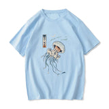 Japanese-themed Floating Jellyfish Unisex Tee-Kawaii Dream
