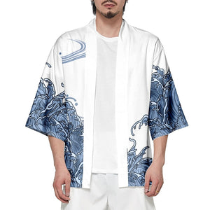 Japanese-themed Koi Fish Sun Wave Unisex Kimono-Kawaii Dream