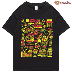 Japanese-themed Oishi Market Illustration Unisex Tee-Kawaii Dream