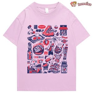 Japanese-themed Oishi Market Illustration Unisex Tee-Kawaii Dream