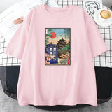 Japanese-themed Osaka Police Box Unisex Tee-Kawaii Dream