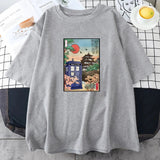 Japanese-themed Osaka Police Box Unisex Tee-Kawaii Dream