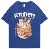 Japanese-themed Ramen & Kawaii Cat Unisex Tee-Kawaii Dream