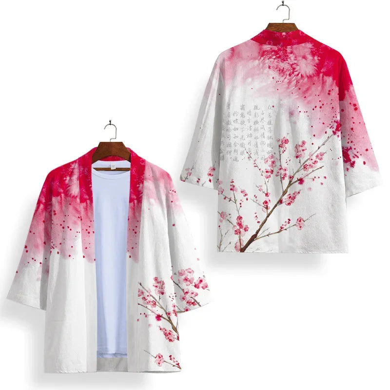 Japanese-themed Sakura Cherry Blossom Unisex Kimonos-Kawaii Dream