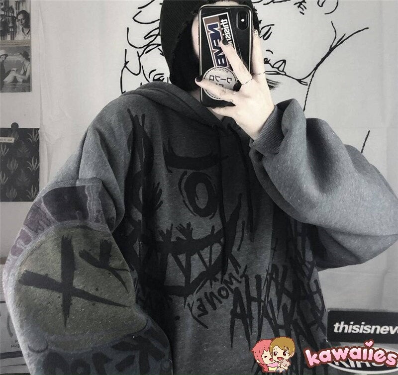 Japanese-themed Style Kei Clothes Gothic Hoodie-Kawaii Dream