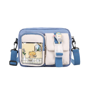 Japanse Rectangle Small Nylon Crossbody Shoulder Bag-Kawaii Dream