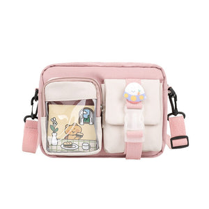 Japanse Rectangle Small Nylon Crossbody Shoulder Bag-Kawaii Dream