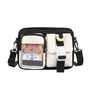 Japanse Rectangle Small Nylon Crossbody Shoulder Bag-Kawaii Dream