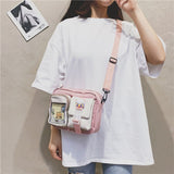 Japanse Rectangle Small Nylon Crossbody Shoulder Bag-Kawaii Dream