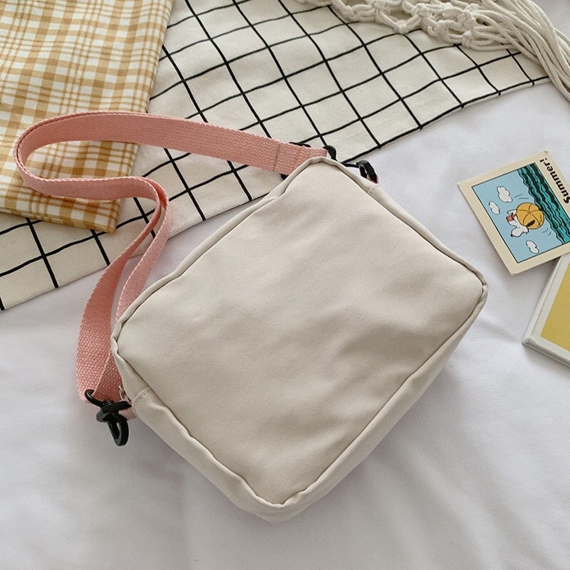 Japanse Rectangle Small Nylon Crossbody Shoulder Bag-Kawaii Dream