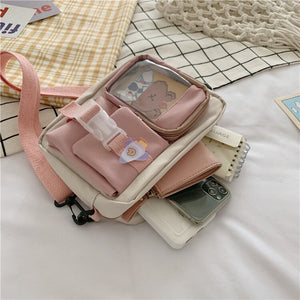 Japanse Rectangle Small Nylon Crossbody Shoulder Bag-Kawaii Dream