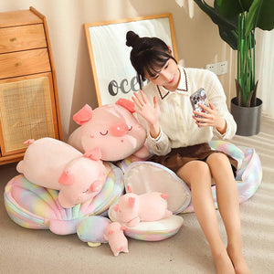 Jeju the Pig hiding in Shell Plushie-Kawaii Dream