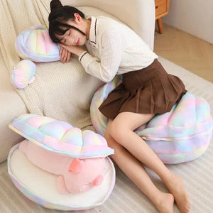 Jeju the Pig hiding in Shell Plushie-Kawaii Dream